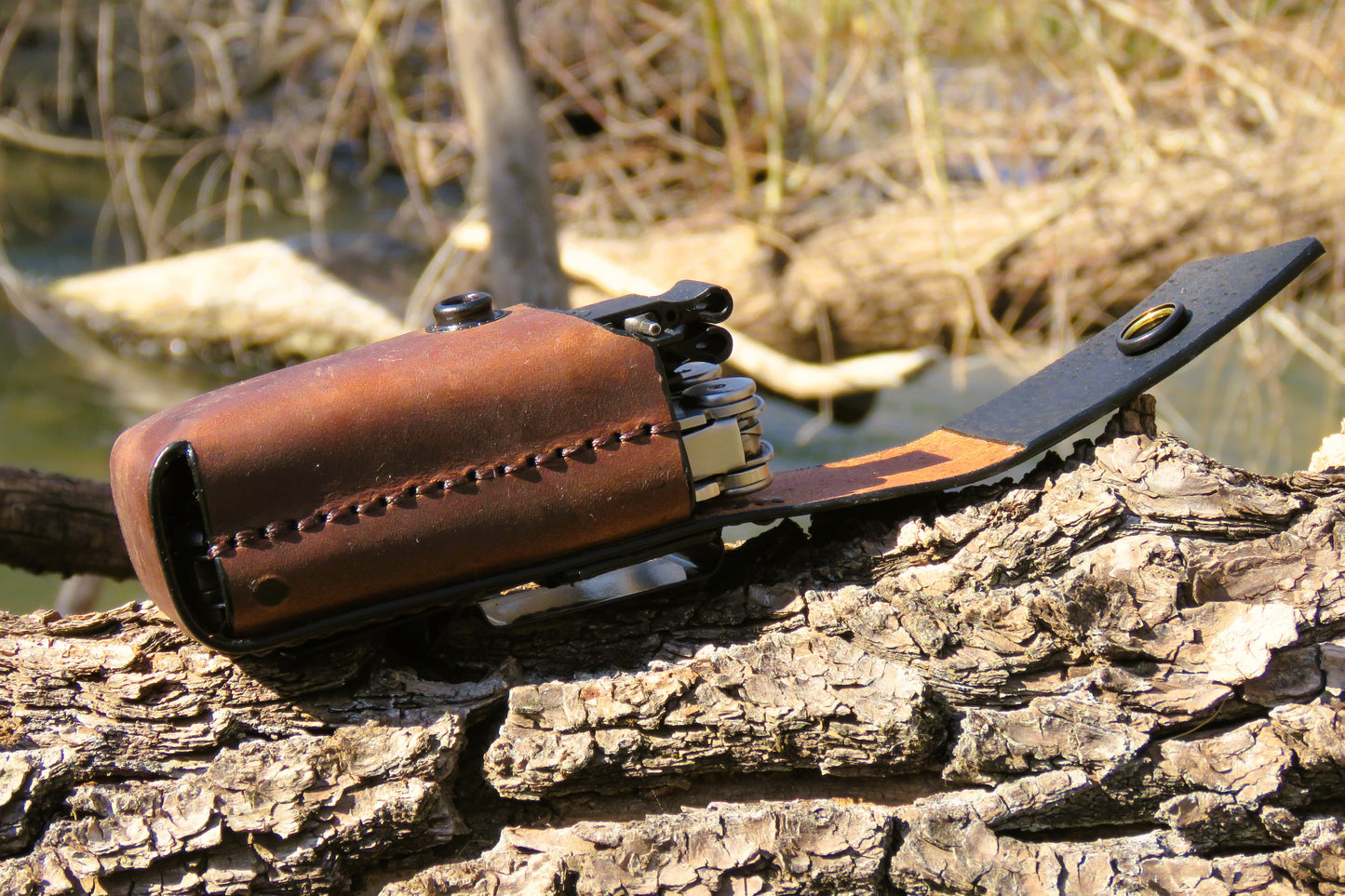 JV Leather Leatherman Wave & Bit Kit pouch with belt clip