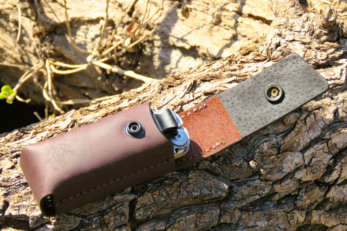 JV Leather Leatherman Surge & Bit Kit pouch with belt clip